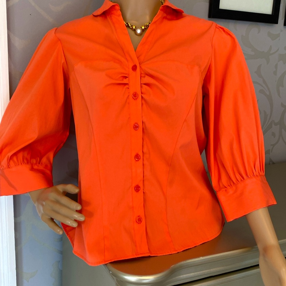 Antilia Femme Pink 3/4 Sleeve Button Down Shirt